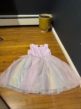 Zunie Girls Pastel Lavender Dress with Iridescent Tulle